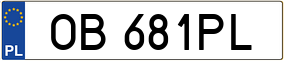 Trailer License Plate